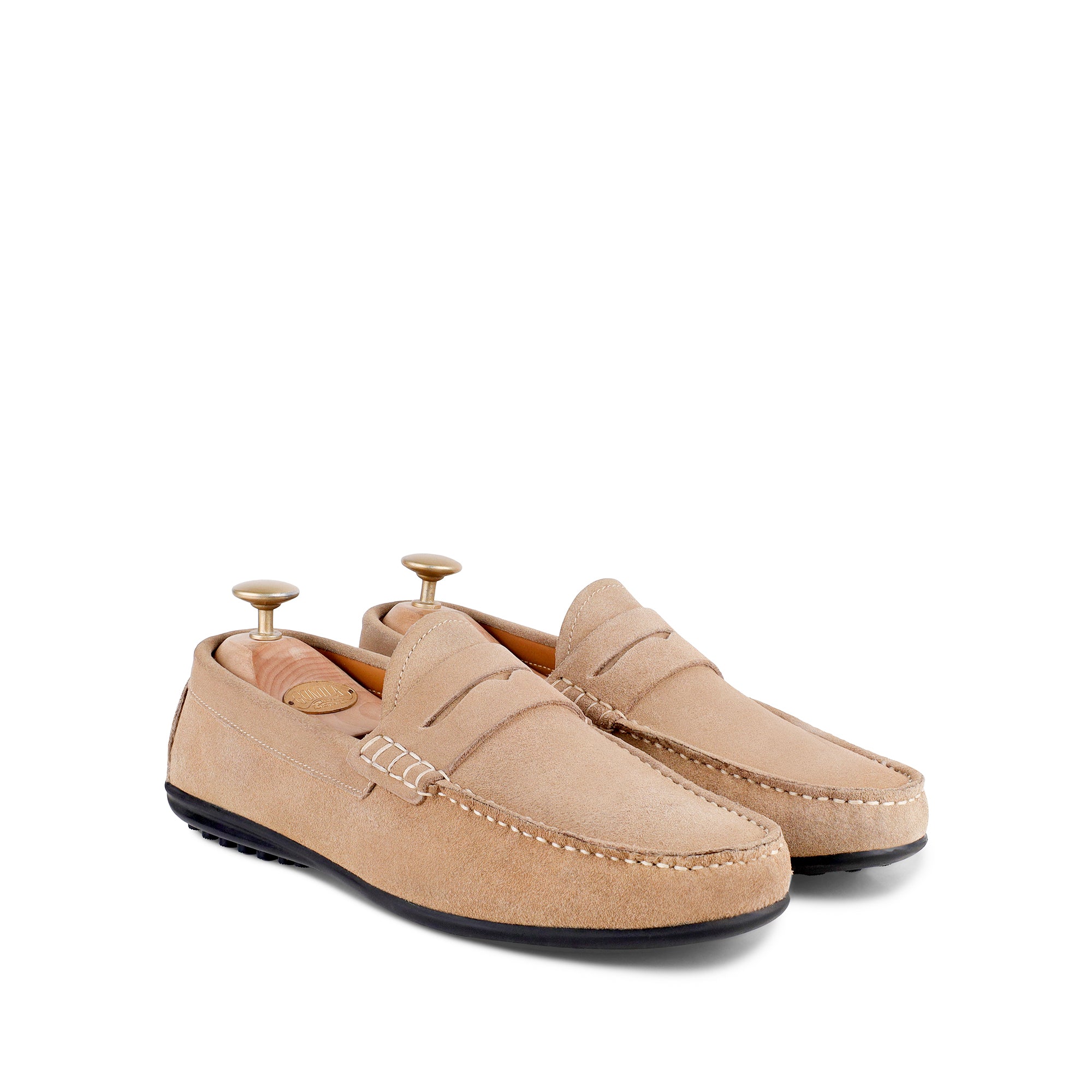 Knox - Men's Camel Split Suede Driver Shoe