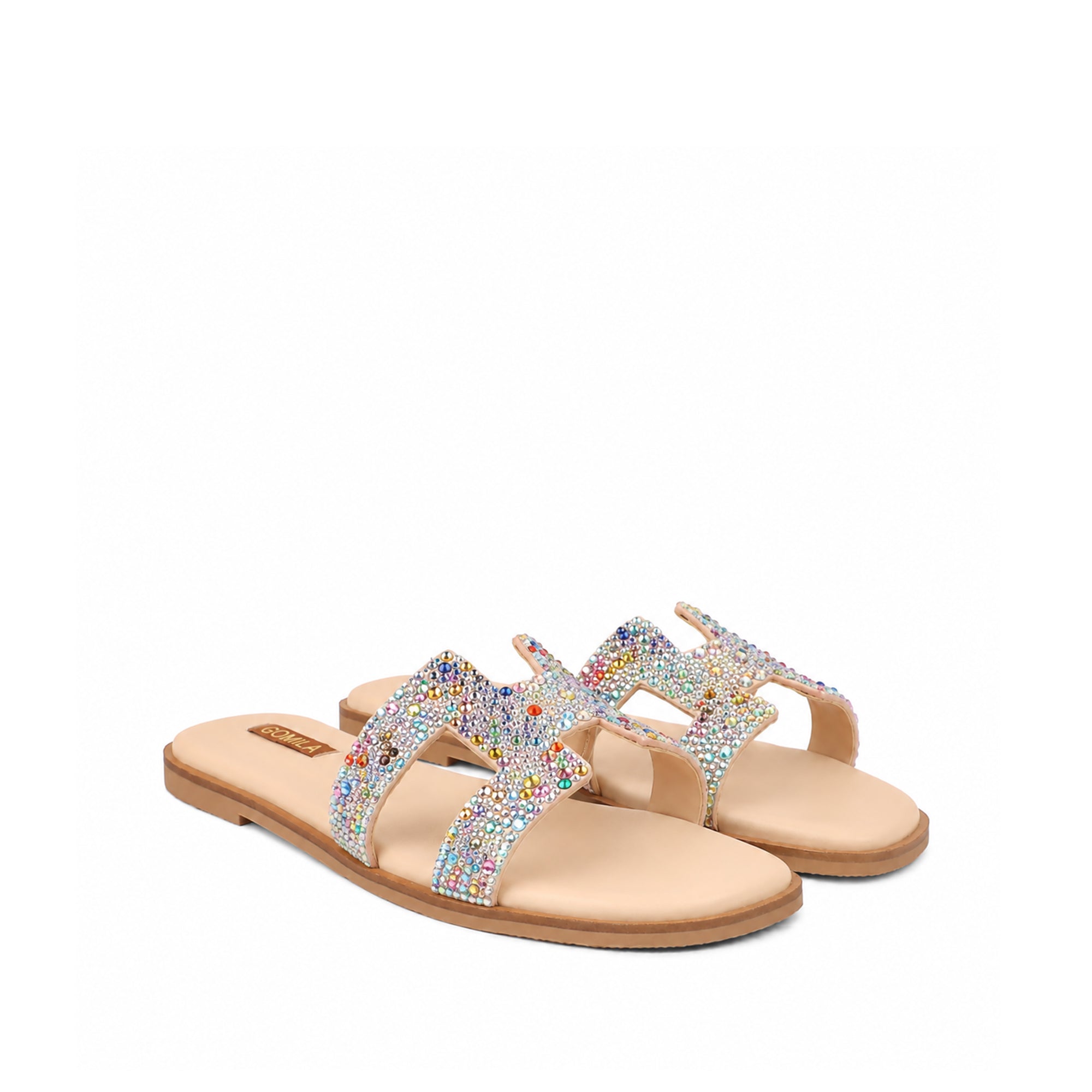 Sierra - Women's Multi Color Rhinestone Slipper
