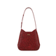 Lilura- Red Burnish Rexine Hand Bag