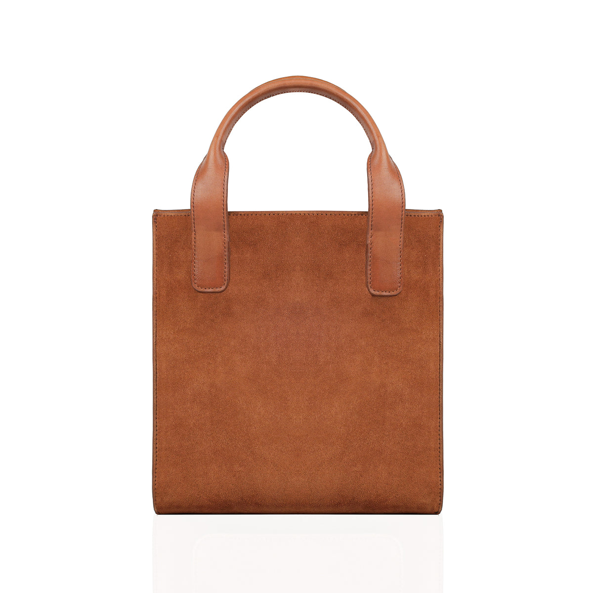 Velva - Cognac Kid Seude Hand Bag