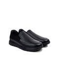Apollo - Men's Black Milled Leather Sneaker