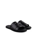 Caswell - Men's Black Calf Leather Slipper