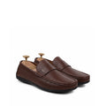 Baker - Men's Light Brown Milled Leather Driver
