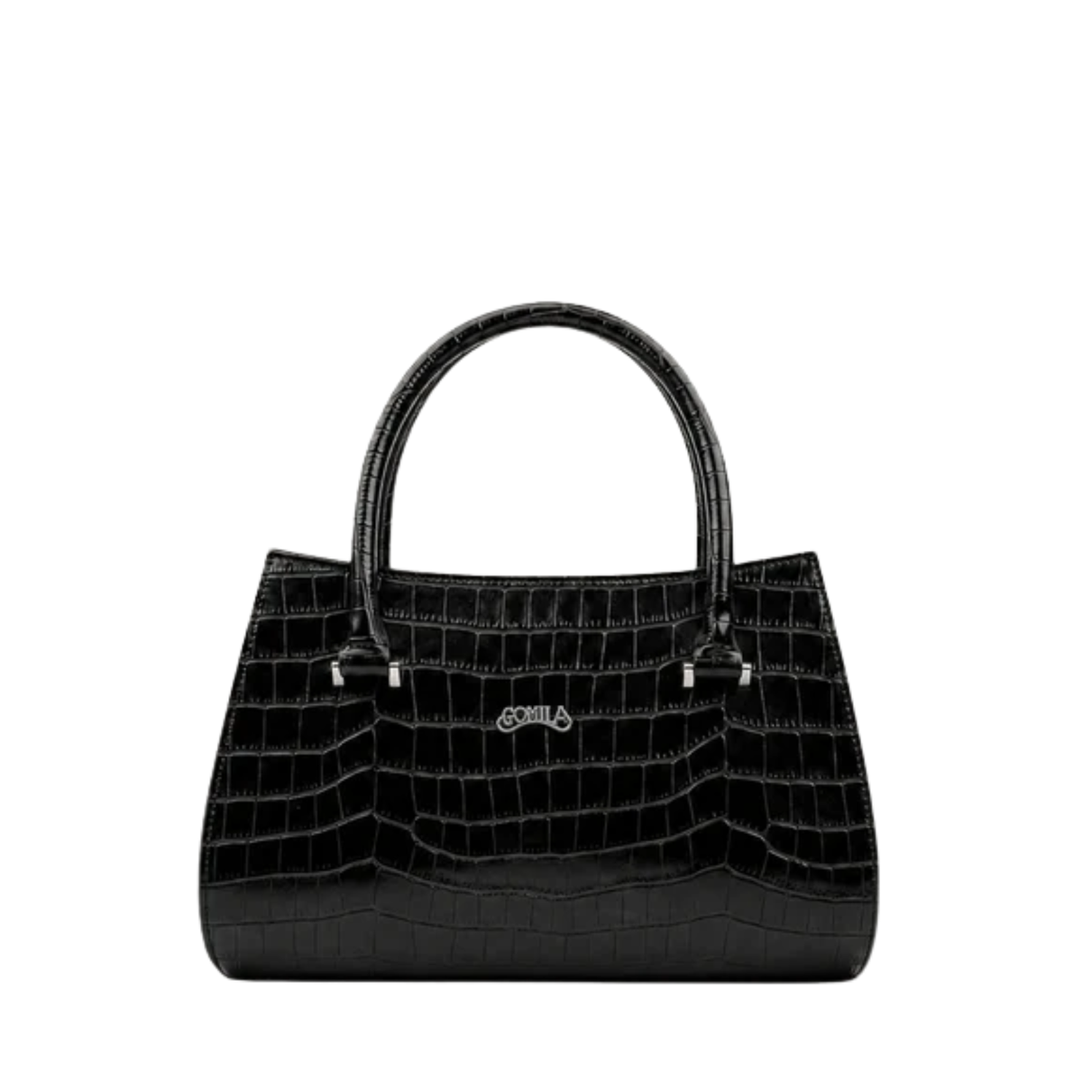 Alora - Black Calf Leather Hand Bag