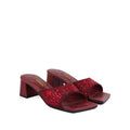 Mara - Women's Oxblood Rhinestone 50mm Heels