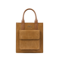 Velva - Cognac Kid Seude Hand Bag