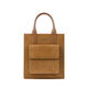 Velva - Cognac Kid Seude Hand Bag