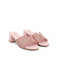 Isabel  - Women's Pink Hand Set Crystals 50mm Heels