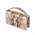 Victoria  - Snake Brown Print Micro Bag