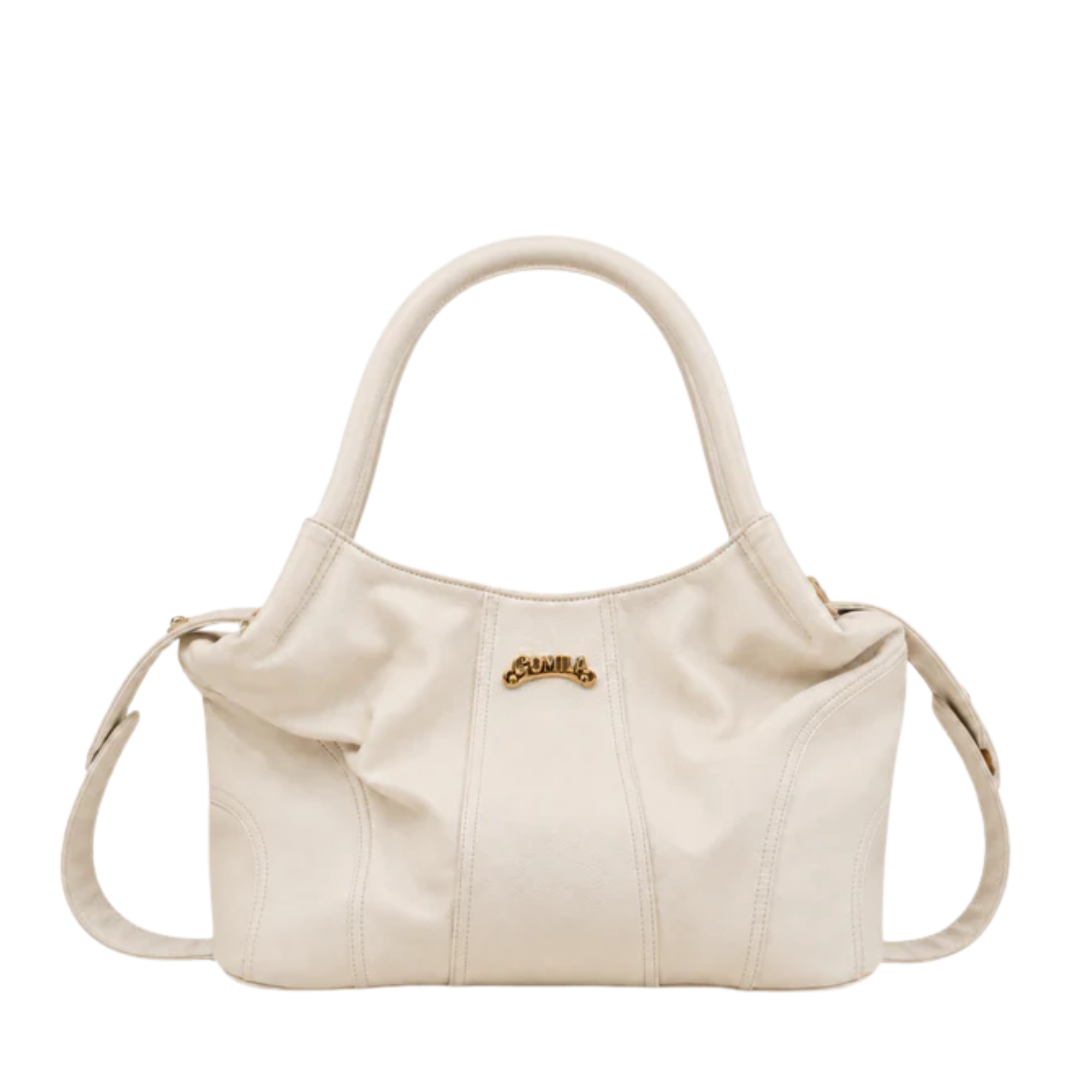 Lushia - Skin Pebble Grain Leather Hand Bag