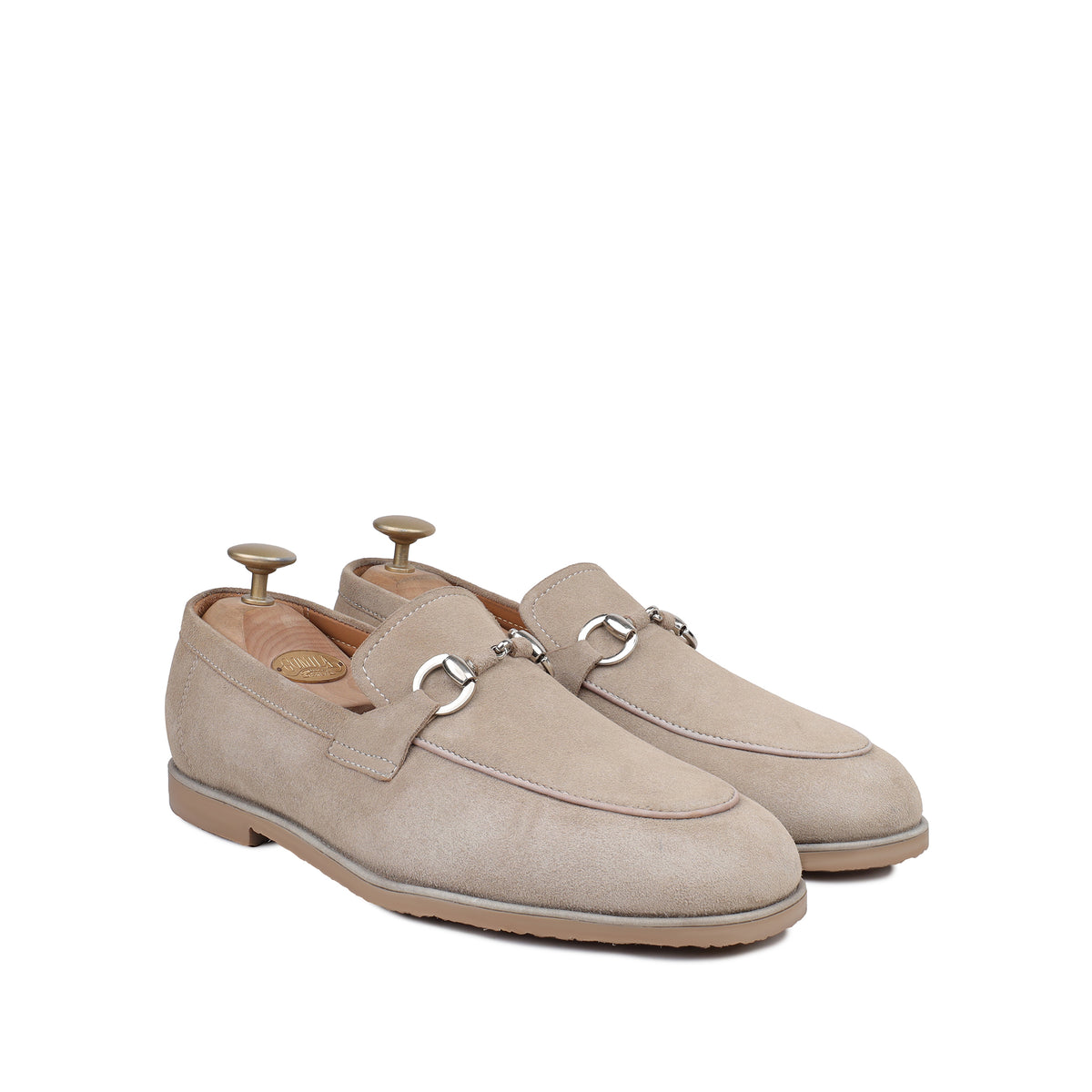 Albert - Men's Biege Suede Loafer