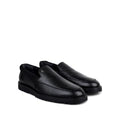 Kyle - Men's Black Milled Leather Sneaker