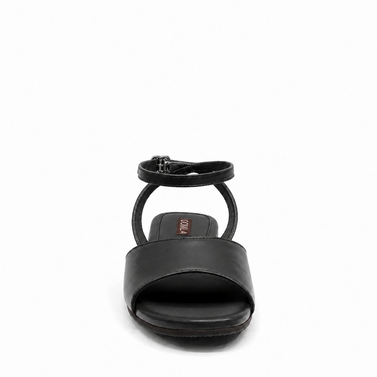 Euna - Women's Black Strapped Sandal