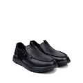 Jude - Men's Black Milled Leather Sneaker