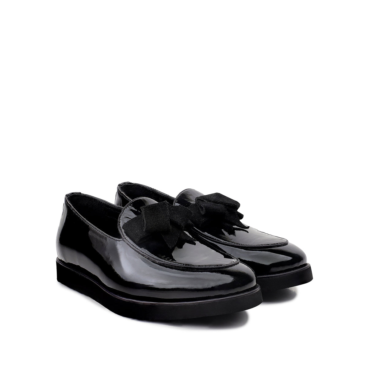 Kody -  Children's Black Box Leather Loafers