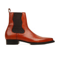 Alugo - Men's Tan Calf Leather Chelsea Boot