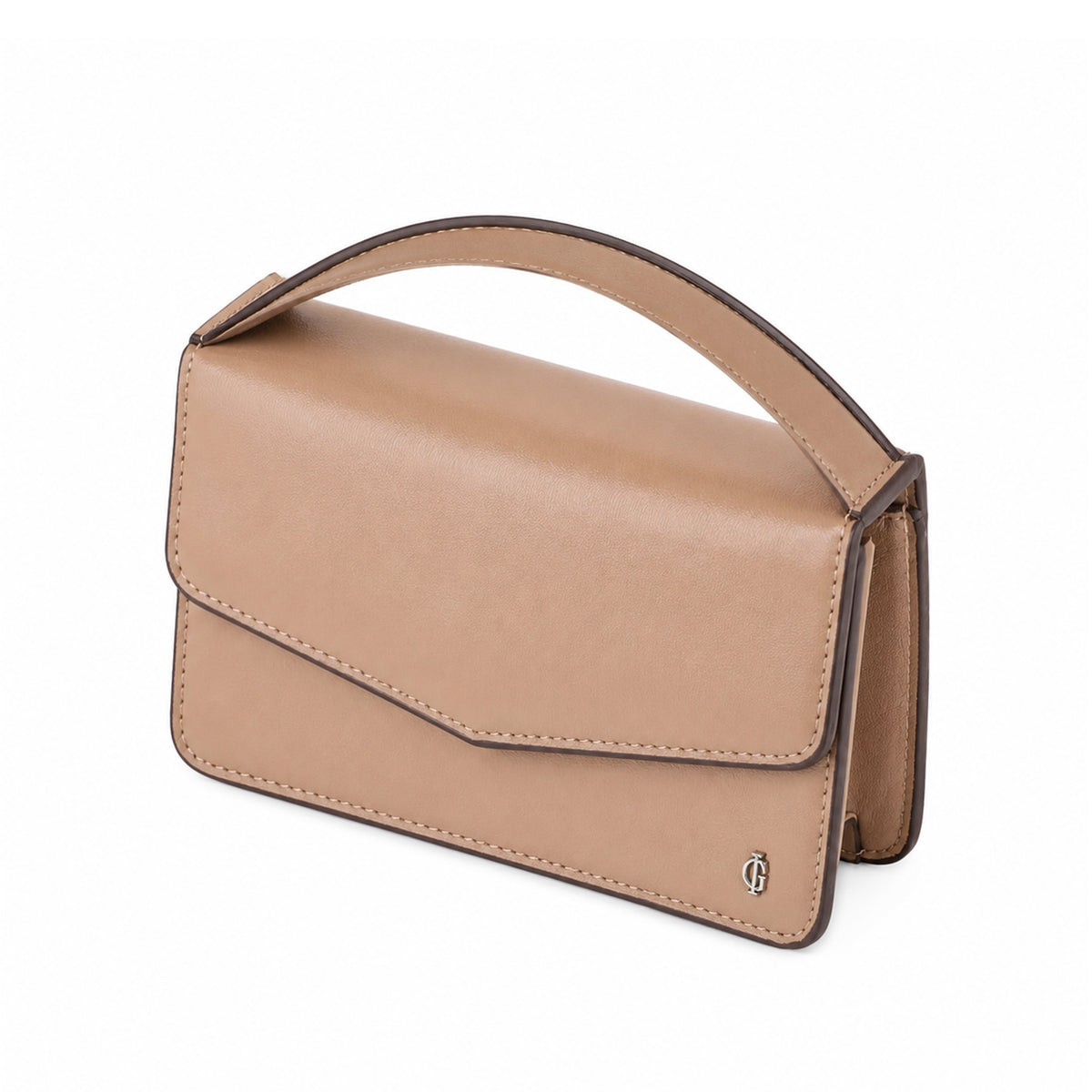 Victoria  - Camel Brown Micro Hand Bag