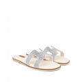 Sierra - Women's Crystal White Rhinestone Slipper