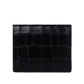 Kade - Black Crocodile Print Card Holder
