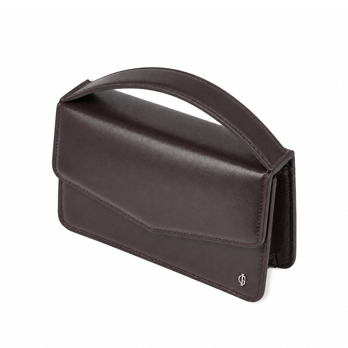 Victoria  - Chocolate Brown Micro Hand Bag