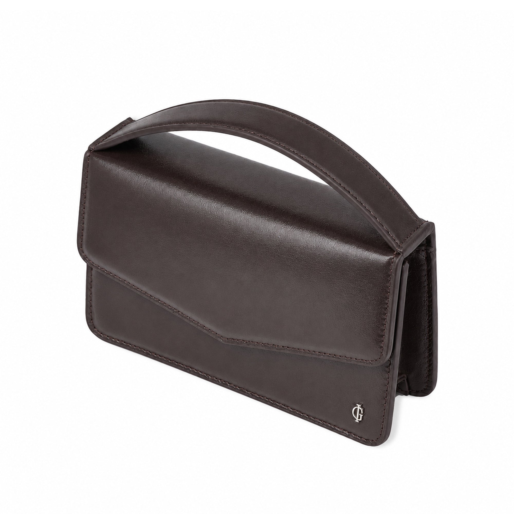 Victoria  - Chocolate Brown Micro Hand Bag