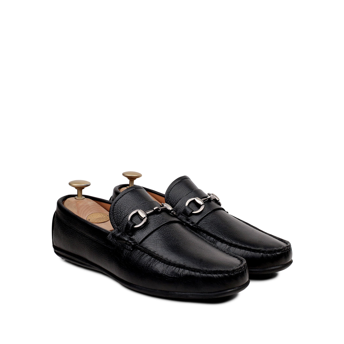 Tex V2 - Men's Black Milled Leather Driver Shoe