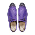 Emelia - Men's Purple Calf Leather Single Monkstrap