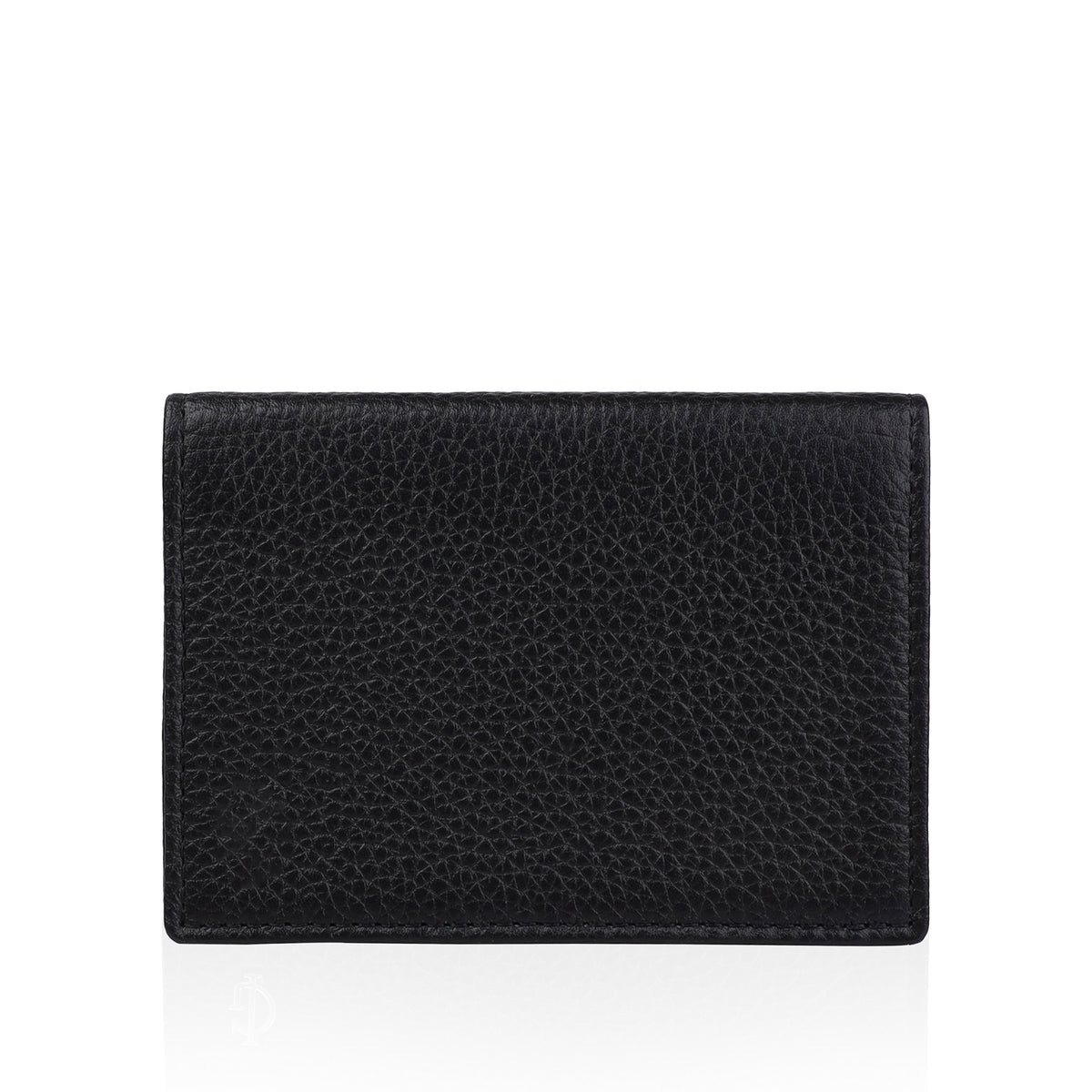 Luca - Black Pebble Grain Leather Card Holder