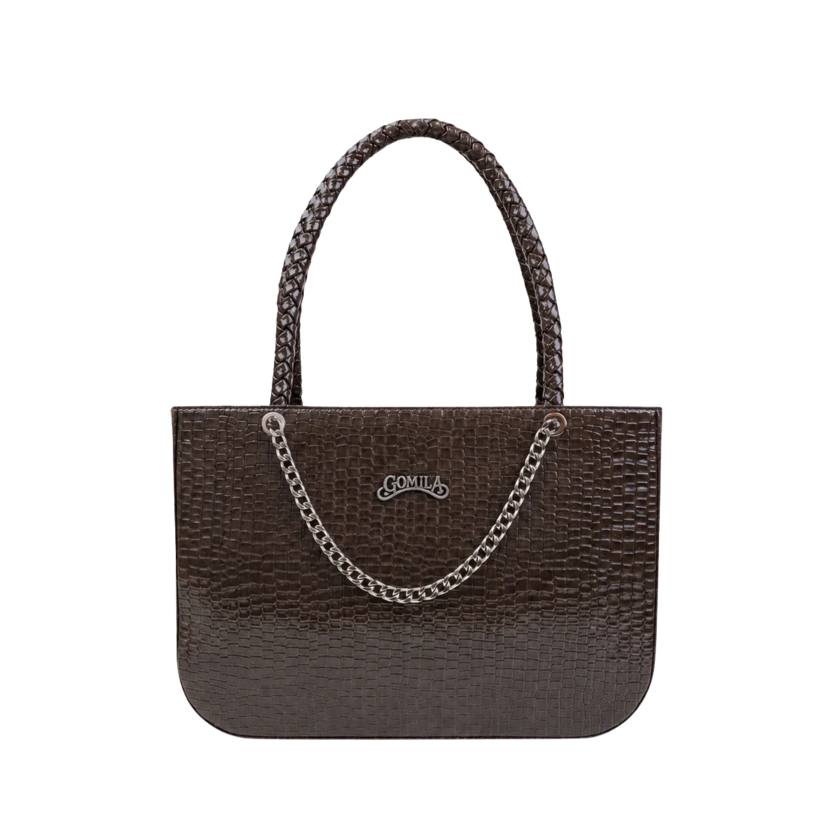 Lacey - Dark Grey Calf Leather Hand Bag