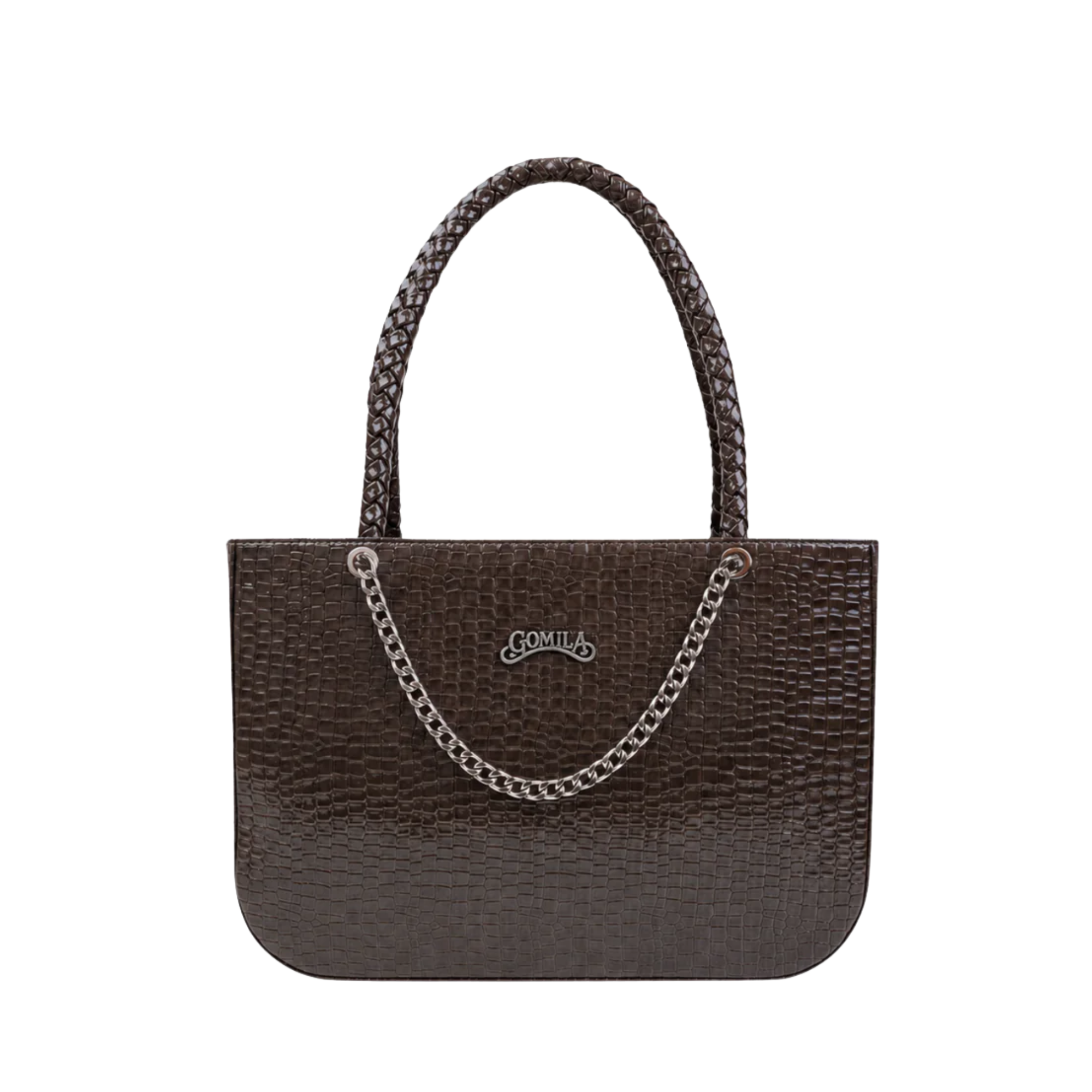 Lacey - Dark Grey Calf Leather Hand Bag