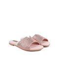Skye - Women's Peach Pink Rhinestone Slipper