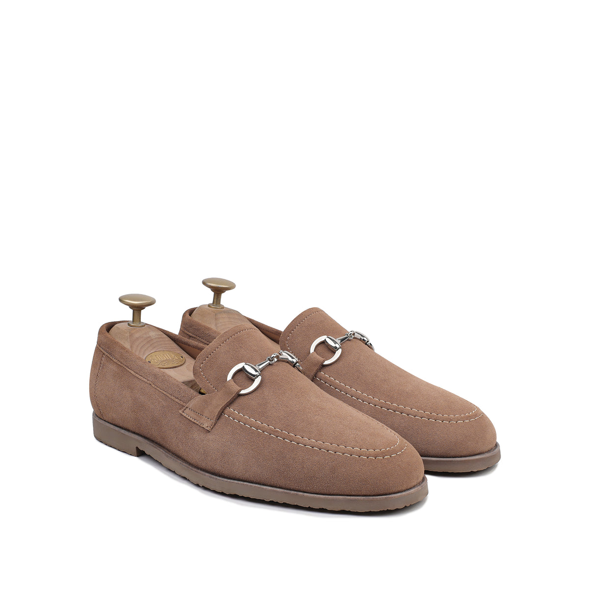 Flexo - Men's Camel Brown Split Suede Loafer