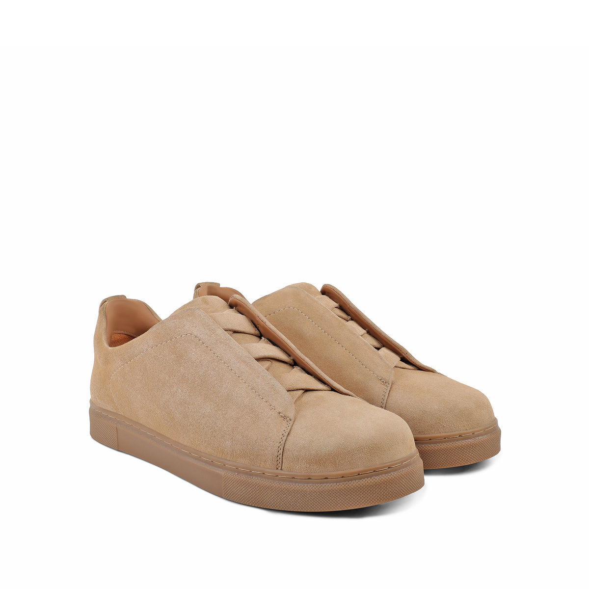 London - Men’s Biege Suede Leather Sneaker