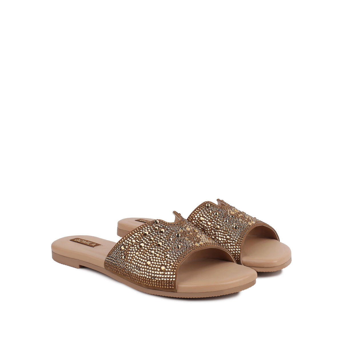 Skye - Women's Champagne Rhinestone Slipper