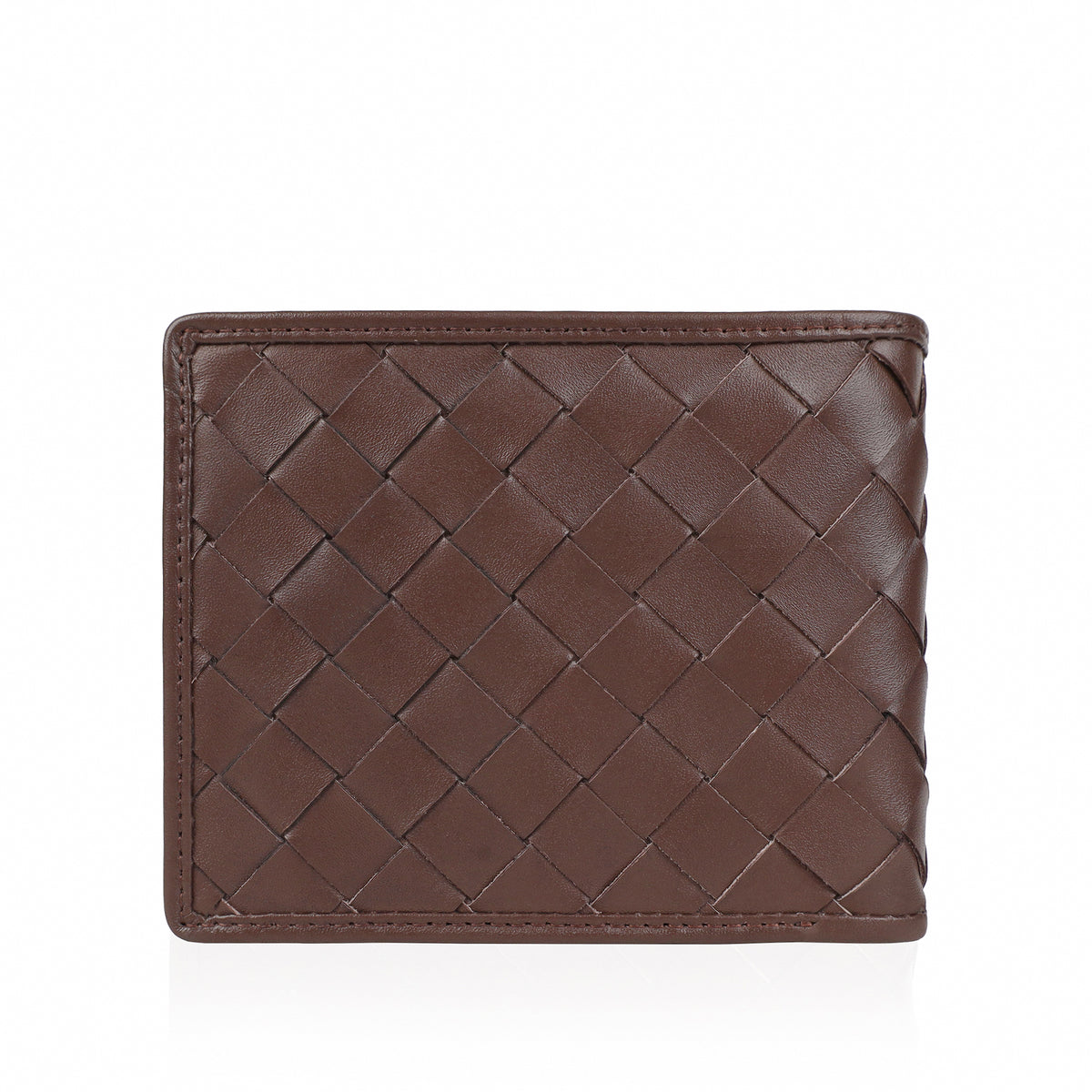 Rico - Light Brown Woven Calf Leather Wallet