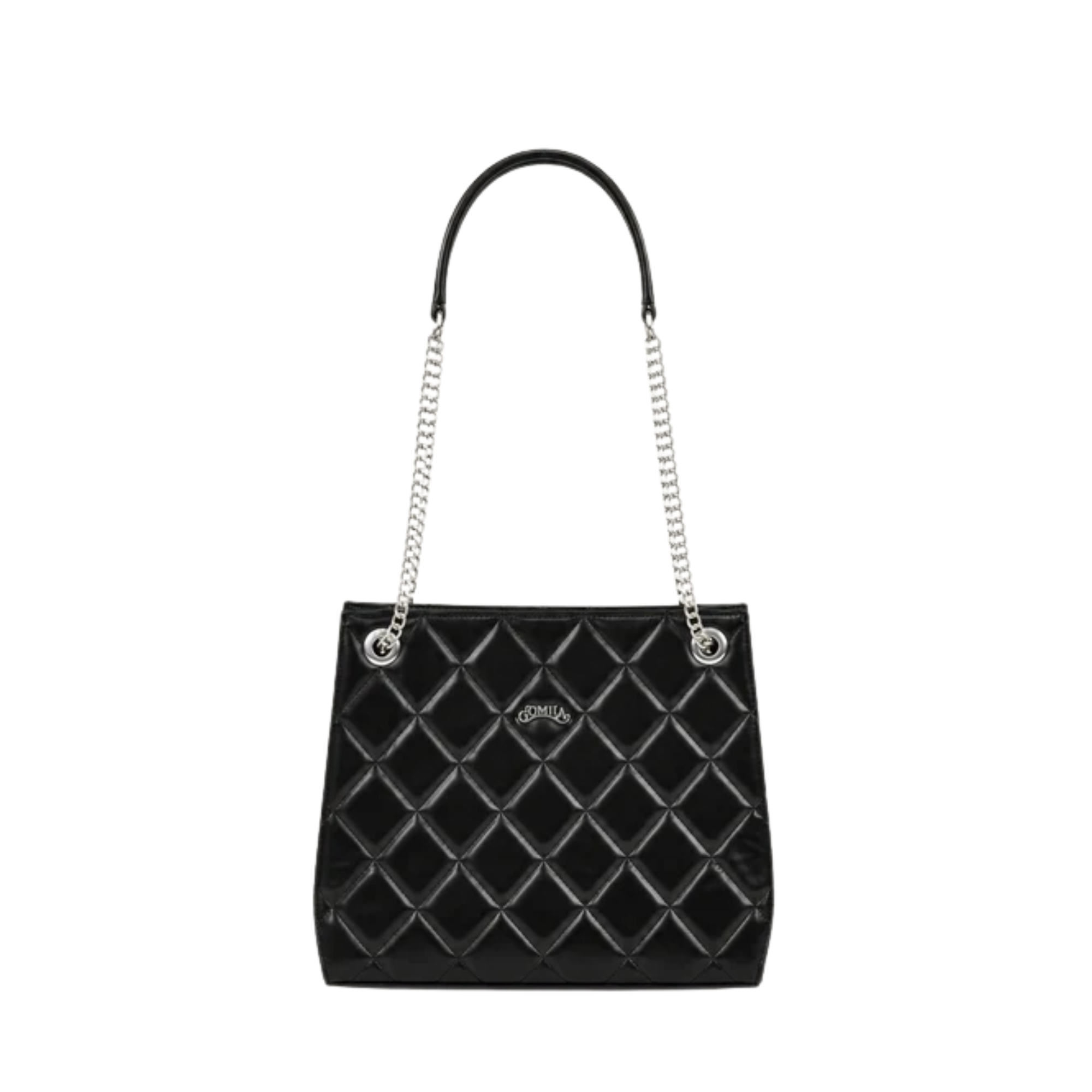 Vexa- Black Calf Leather Hand Bag