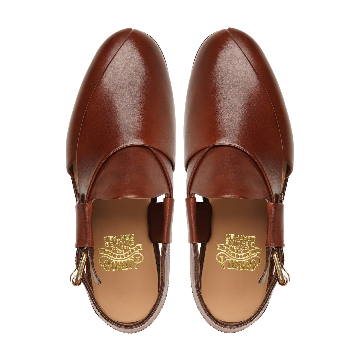 Benoni - Men's Reddish Brown Calf Leather Sandal