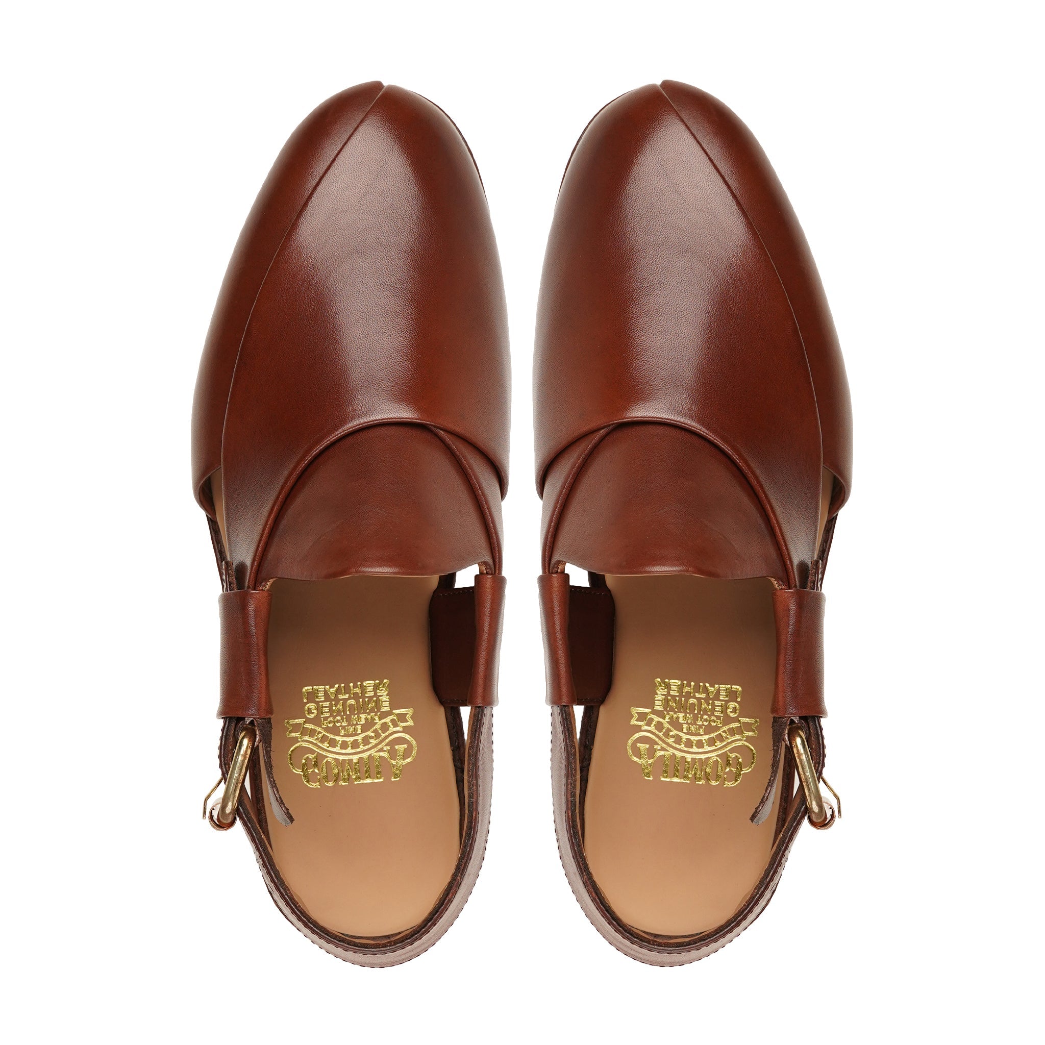 Benoni - Men's Reddish Brown Calf Leather Sandal