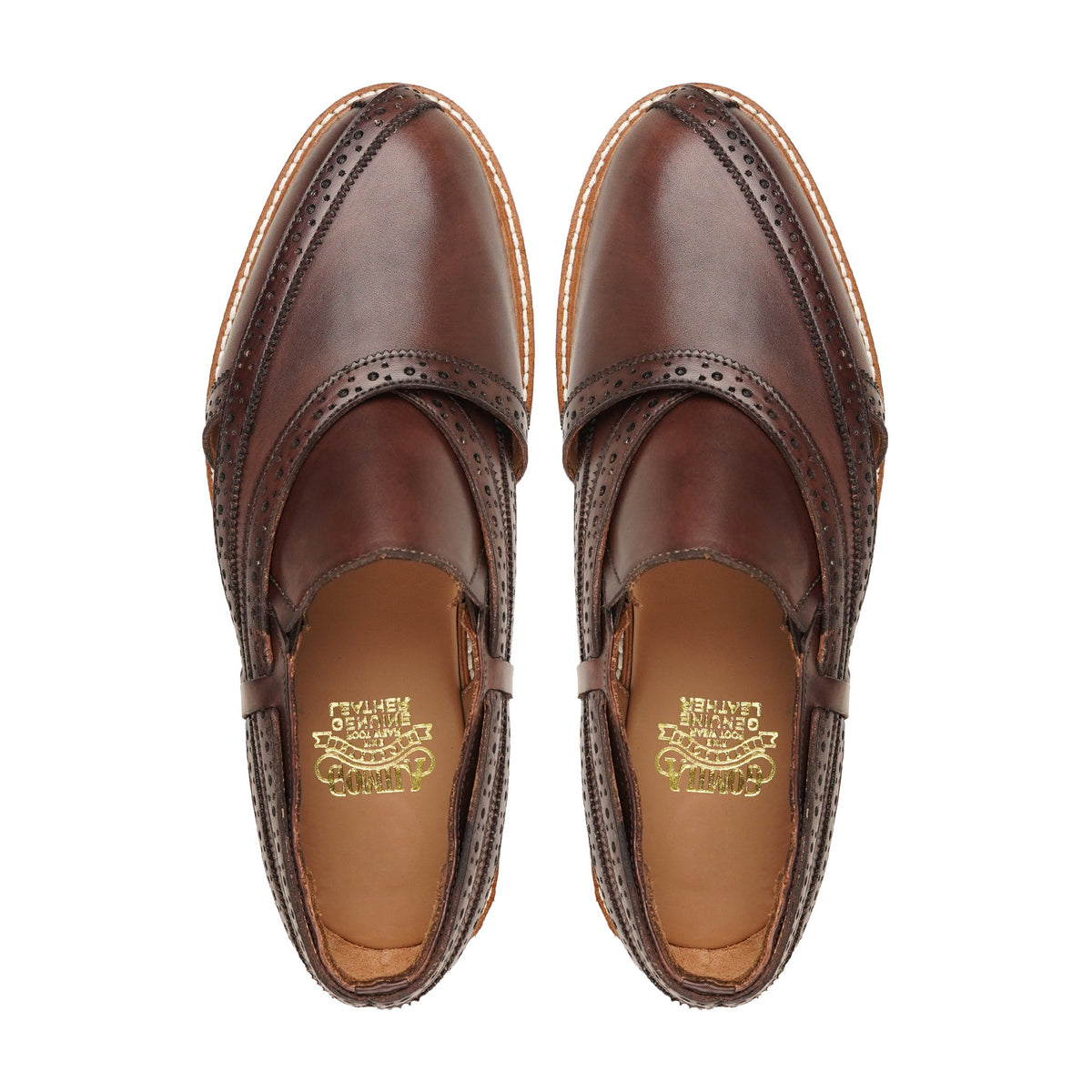 Giyani - Men's Dark Brown Calf Leather Sandal