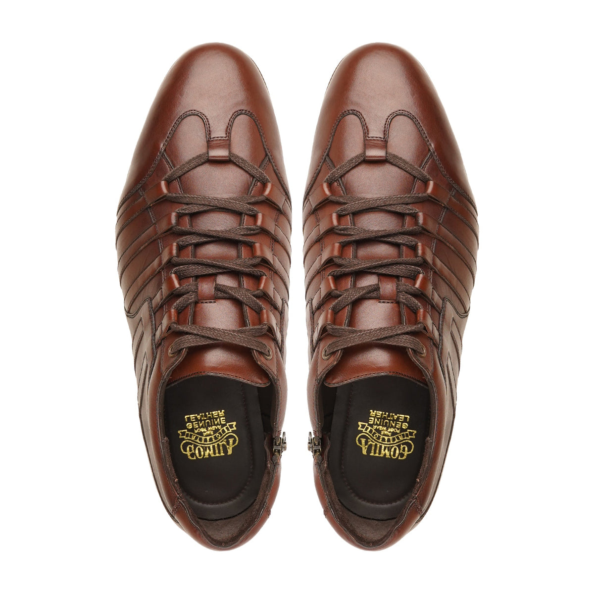Tanairi - Men's Brown Calf Leather Jogger
