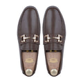Tex - Men's Brown Pebble Grain Leather Driver Shoe