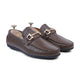 Tex - Men's Brown Pebble Grain Leather Driver Shoe