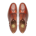 Kassel - Men's Orange Tan Calf Leather Oxford Shoe