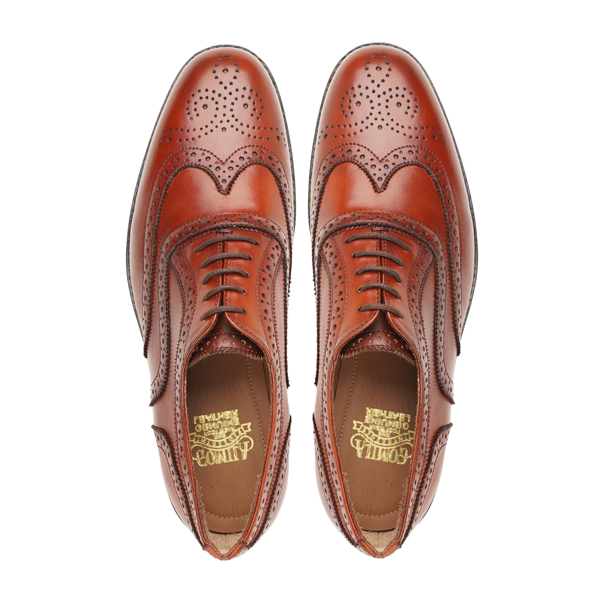 Kassel - Men's Orange Tan Calf Leather Oxford Shoe