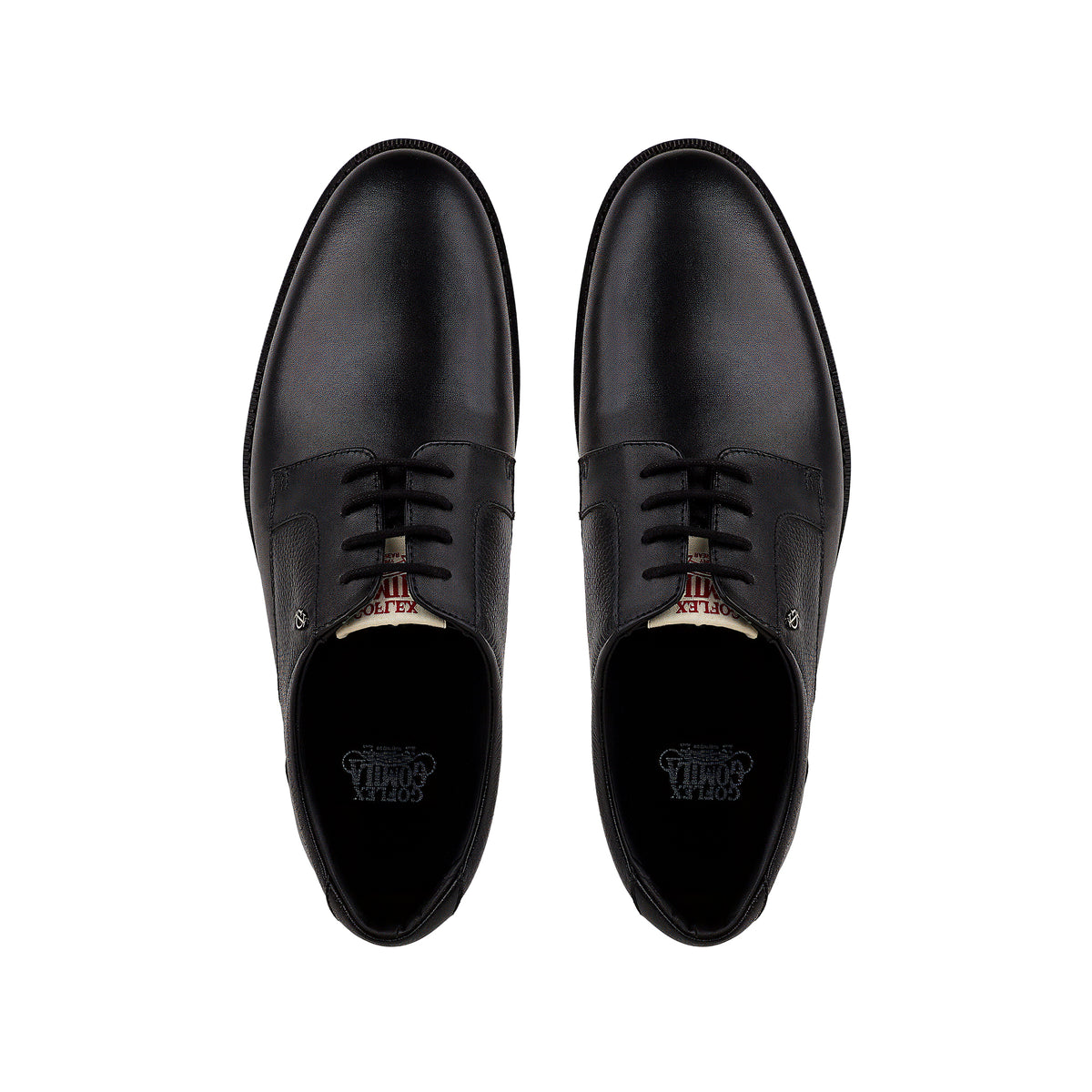 Mark - Men's Black Milled Leather Sneaker