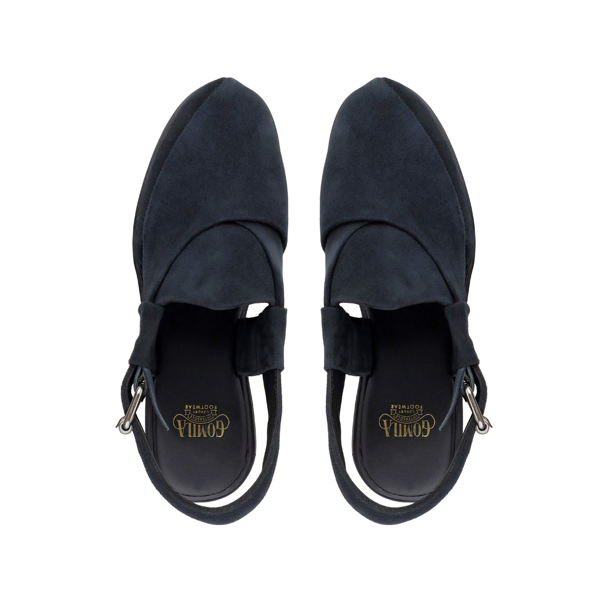 Mariano - Men's Navy Blue Suede Sandal