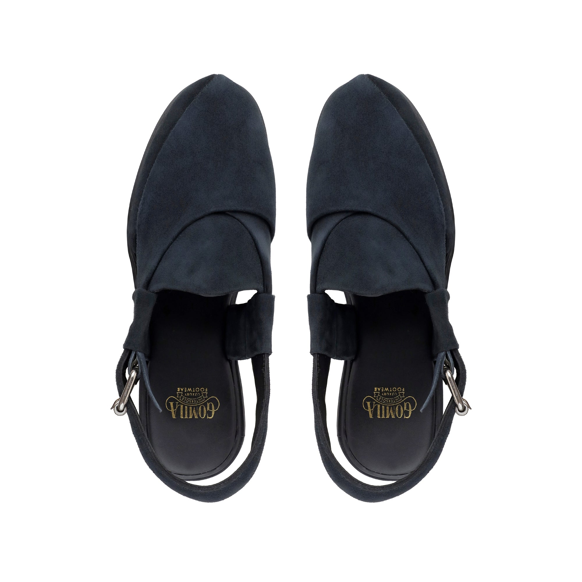 Mariano - Men's Navy Blue Suede Sandal