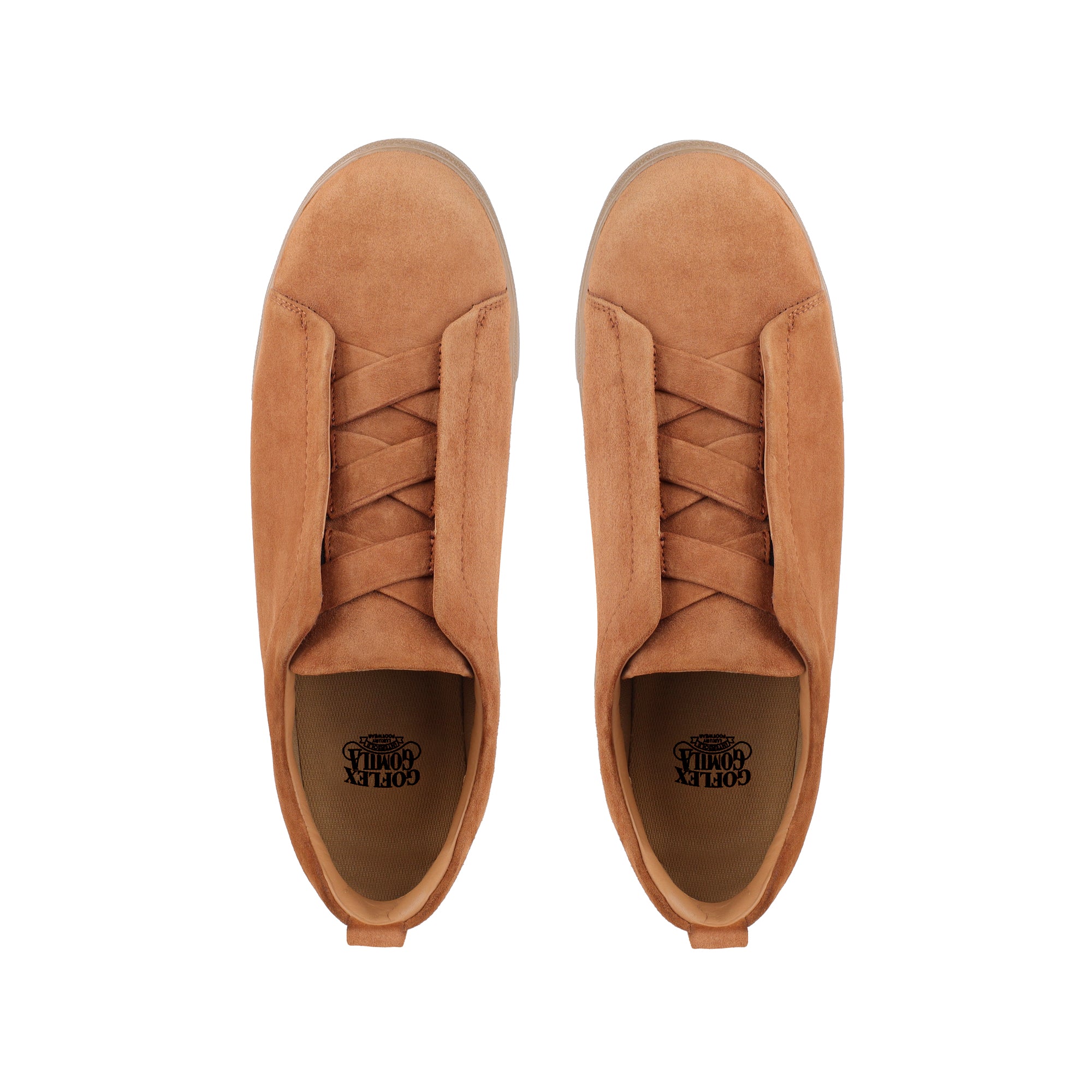 London - Cognac Suede Leather Sneaker