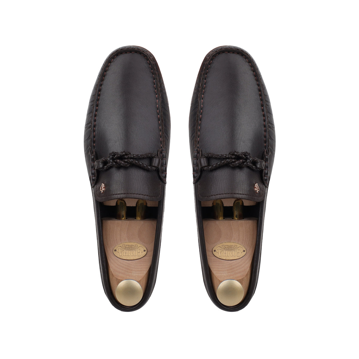 Doyle - Men's Dark Brown Calf Leather Driver