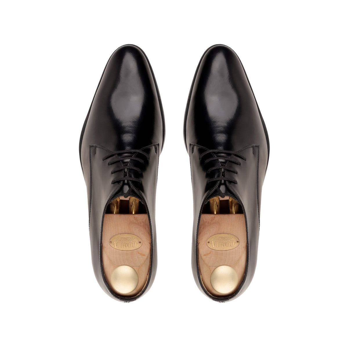 Vicente - Men's Black Leather Derby Shoe